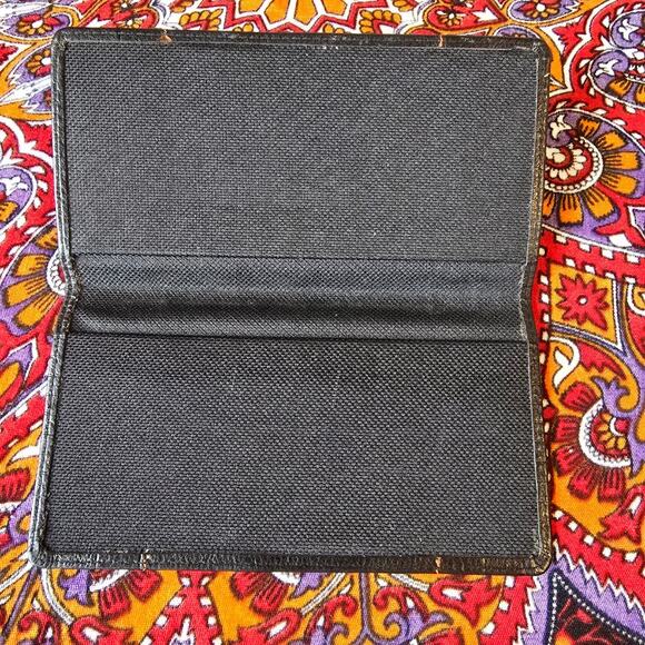 Harley Davidson LEather Checkbook cover or cash wallet - Picture 3 of 5